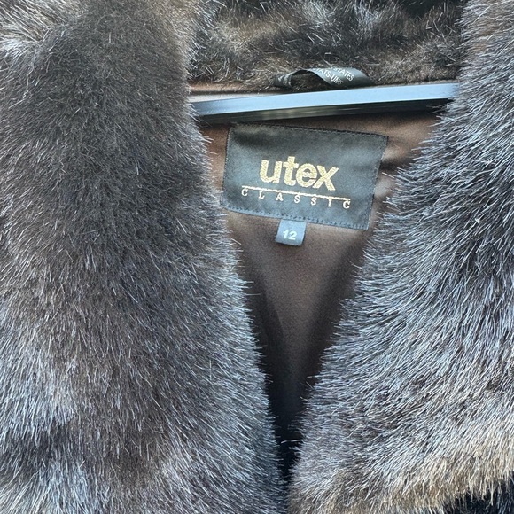 Luxurious Black Teddy Coat - Size 12 - Picture 7 of 7